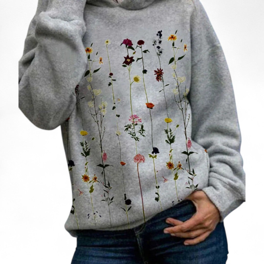 Sudadera con Capucha y Estampado de Invierno para Mujer | Moderna