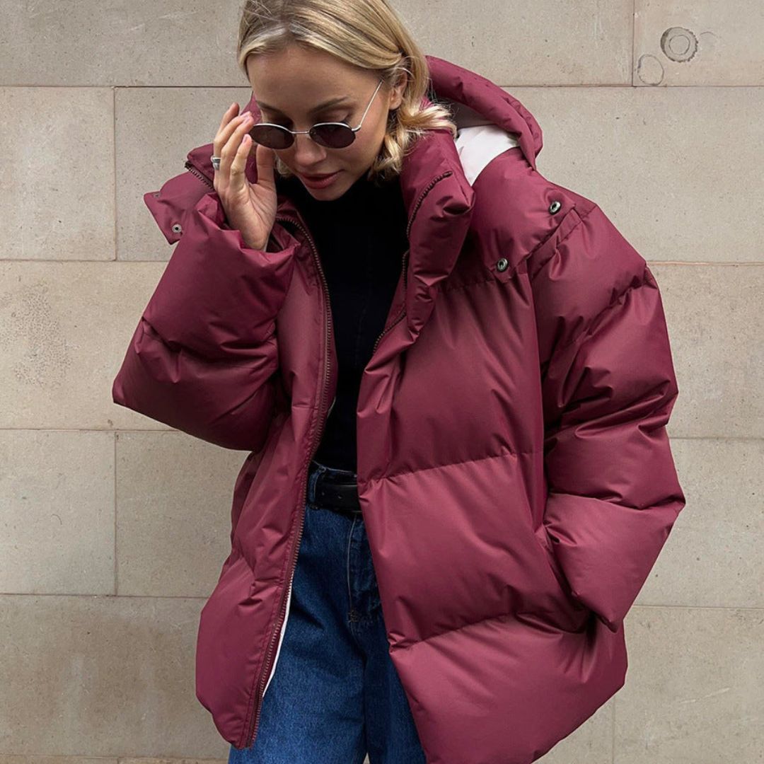 Chaqueta Acolchada con Capucha y Mangas Largas | Invierno
