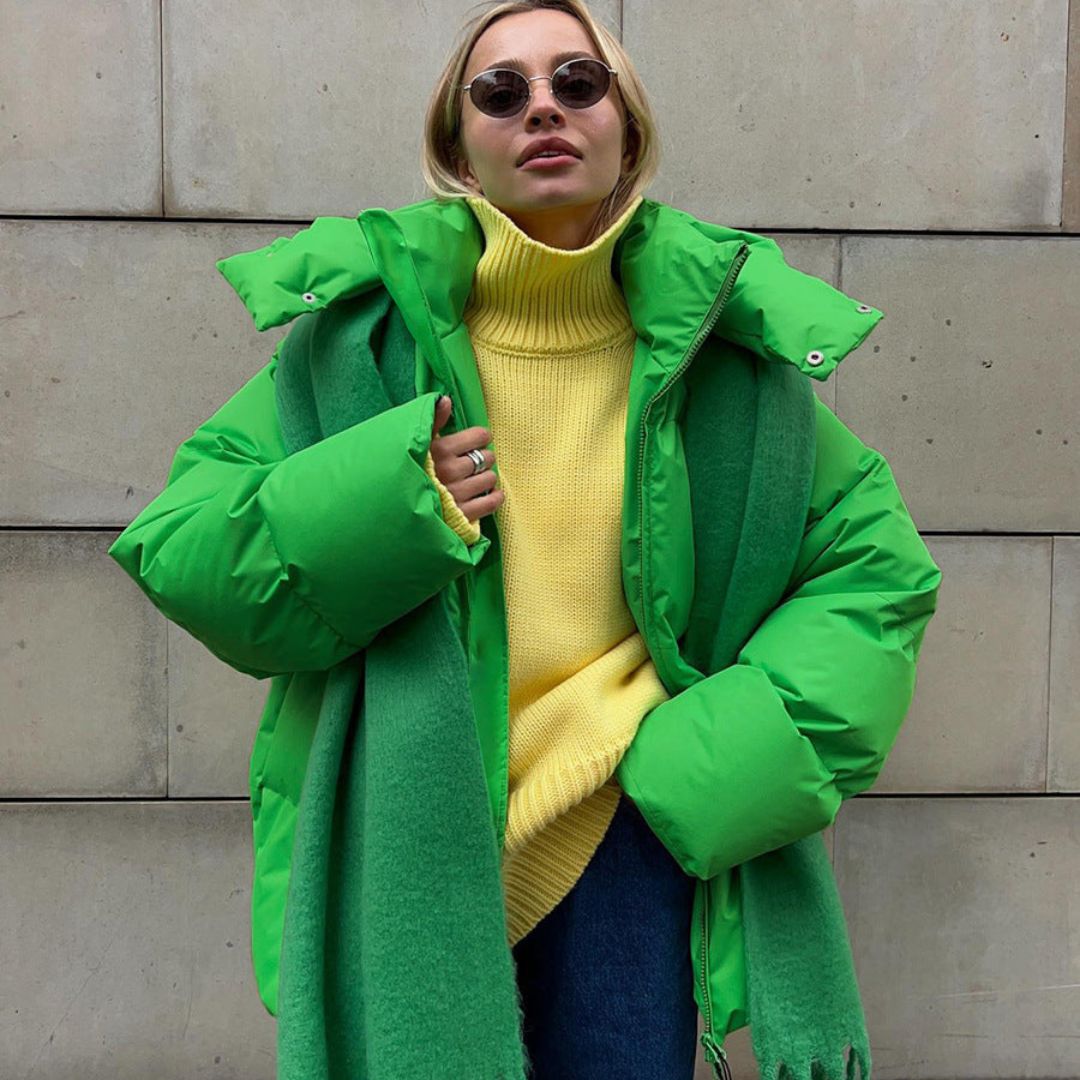 Chaqueta Acolchada con Capucha y Mangas Largas | Invierno
