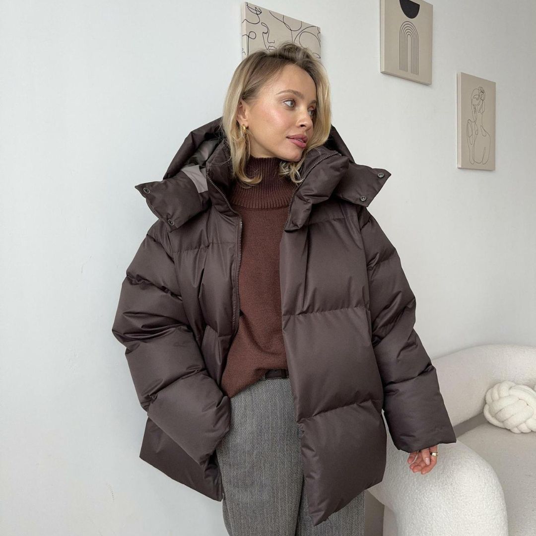 Chaqueta Acolchada con Capucha y Mangas Largas | Invierno