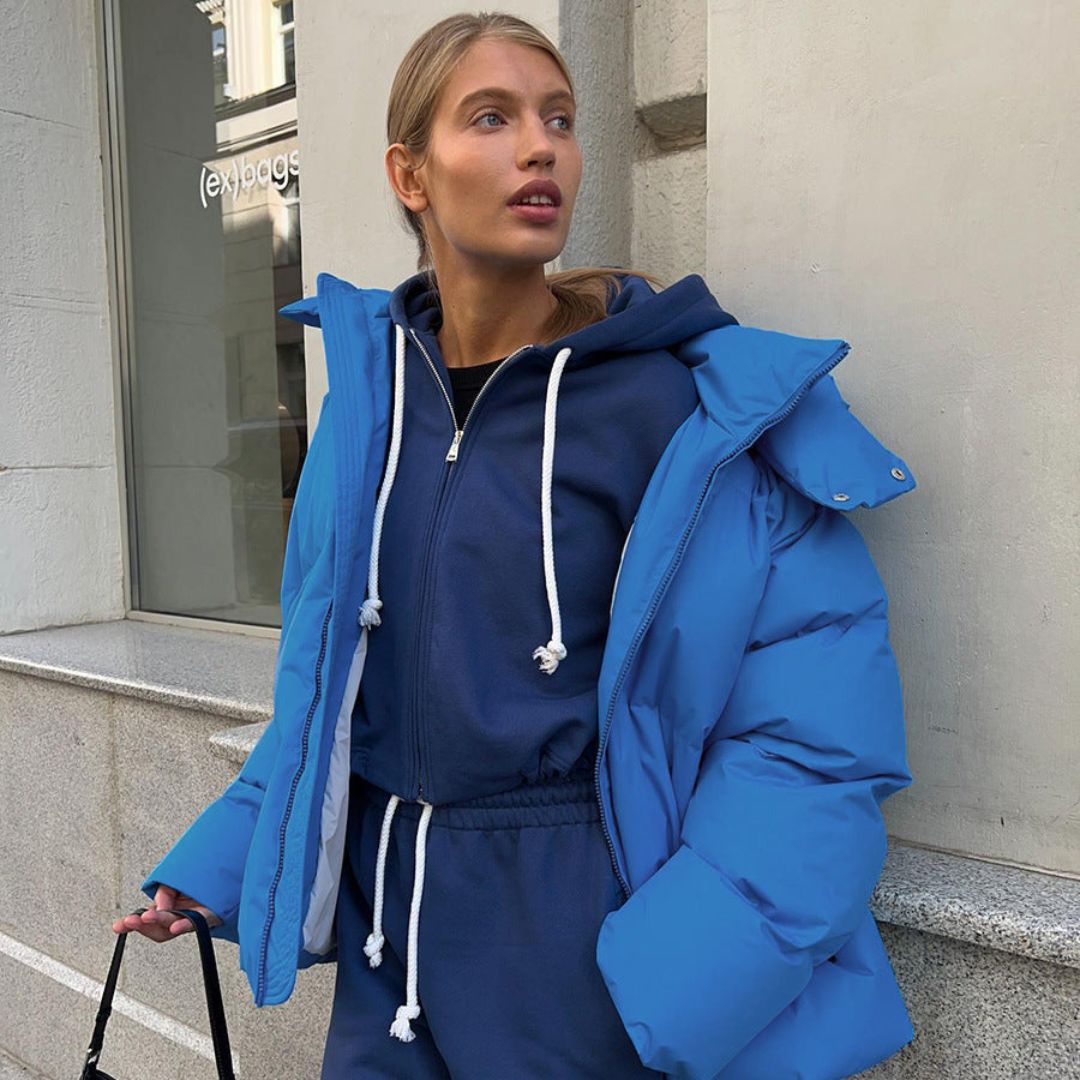 Chaqueta Acolchada con Capucha y Mangas Largas | Invierno