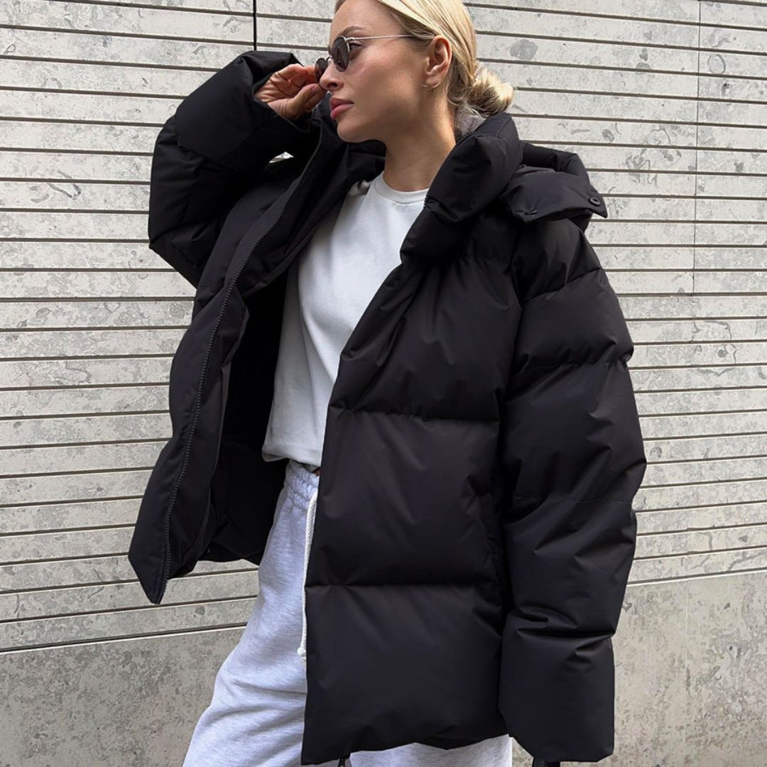 Chaqueta Acolchada con Capucha y Mangas Largas | Invierno