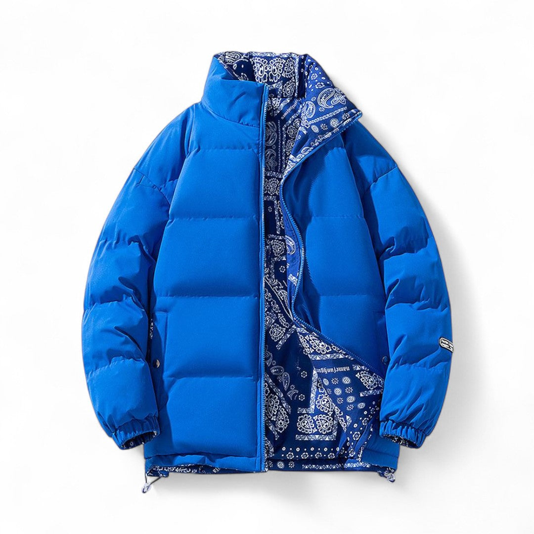Chaqueta Acolchada Reversible con Mangas Largas para Hombre | Invierno