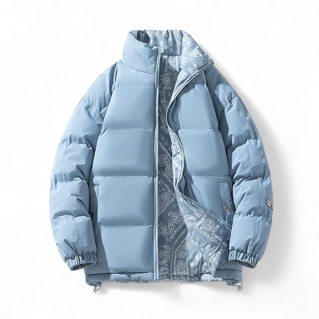 Chaqueta Acolchada Reversible con Mangas Largas para Hombre | Invierno
