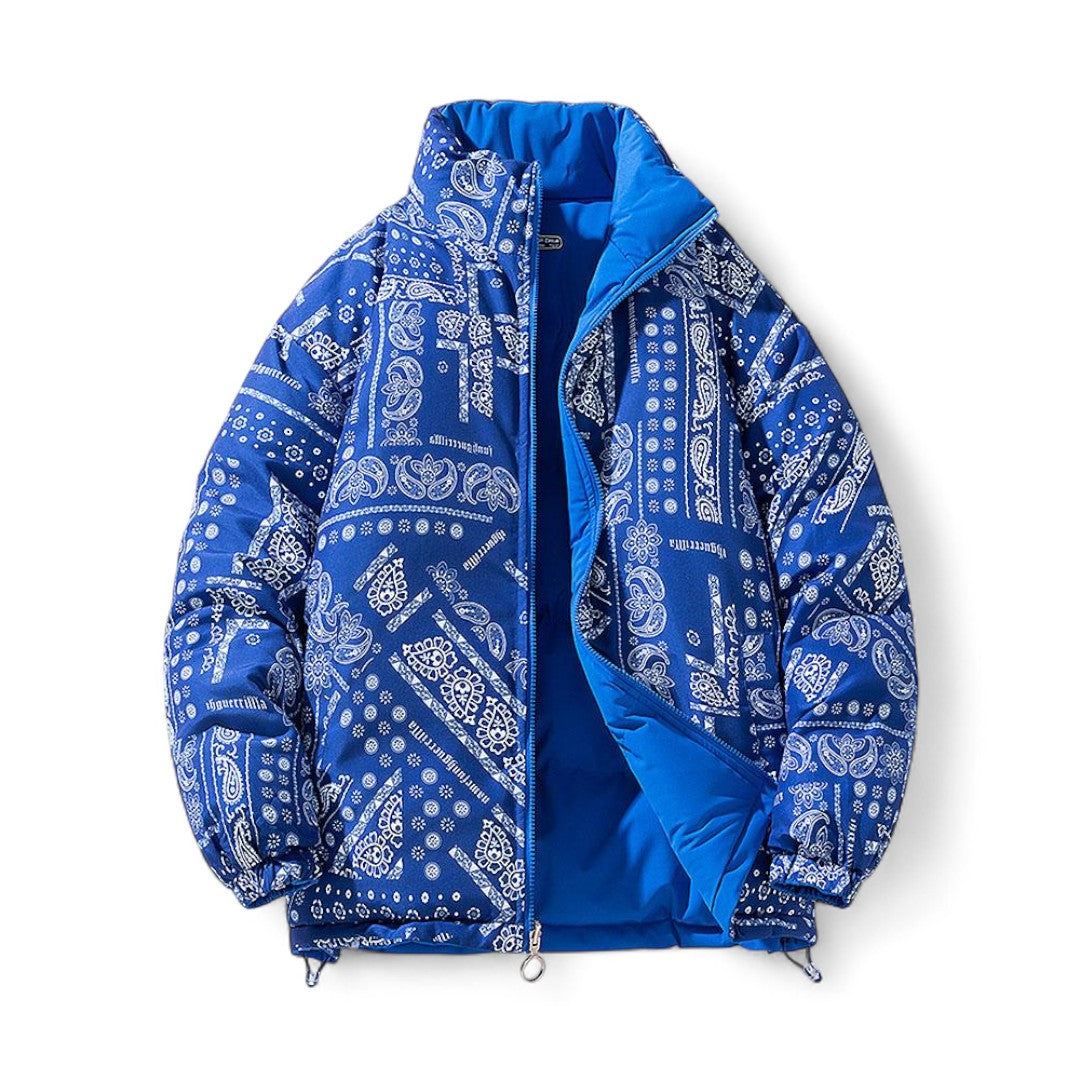 Chaqueta Acolchada Reversible con Mangas Largas para Hombre | Invierno