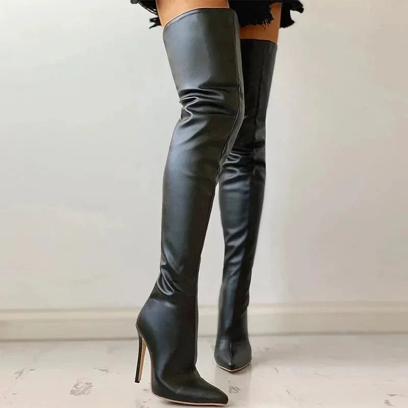 Botas Sobre la Rodilla para Mujer | Tacón de Aguja