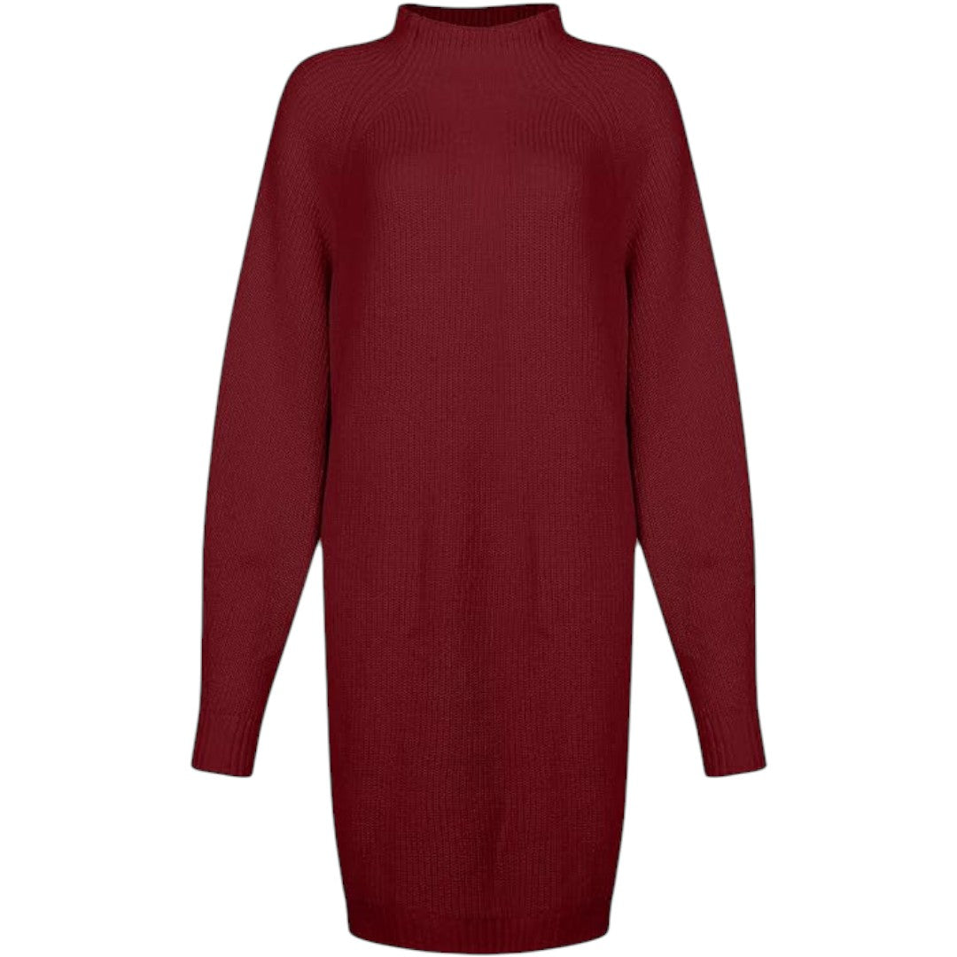 Vestido de Punto para Invierno | Cuello Alto