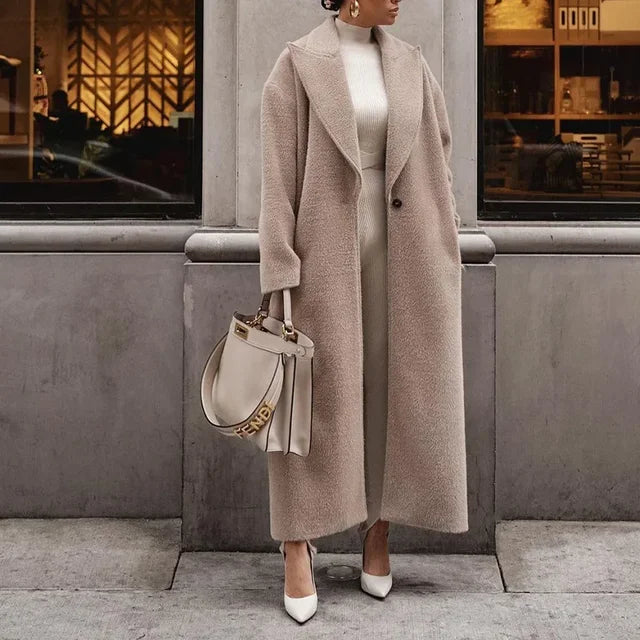 Abrigo Largo Abierto por Delante para Mujer | Oversize