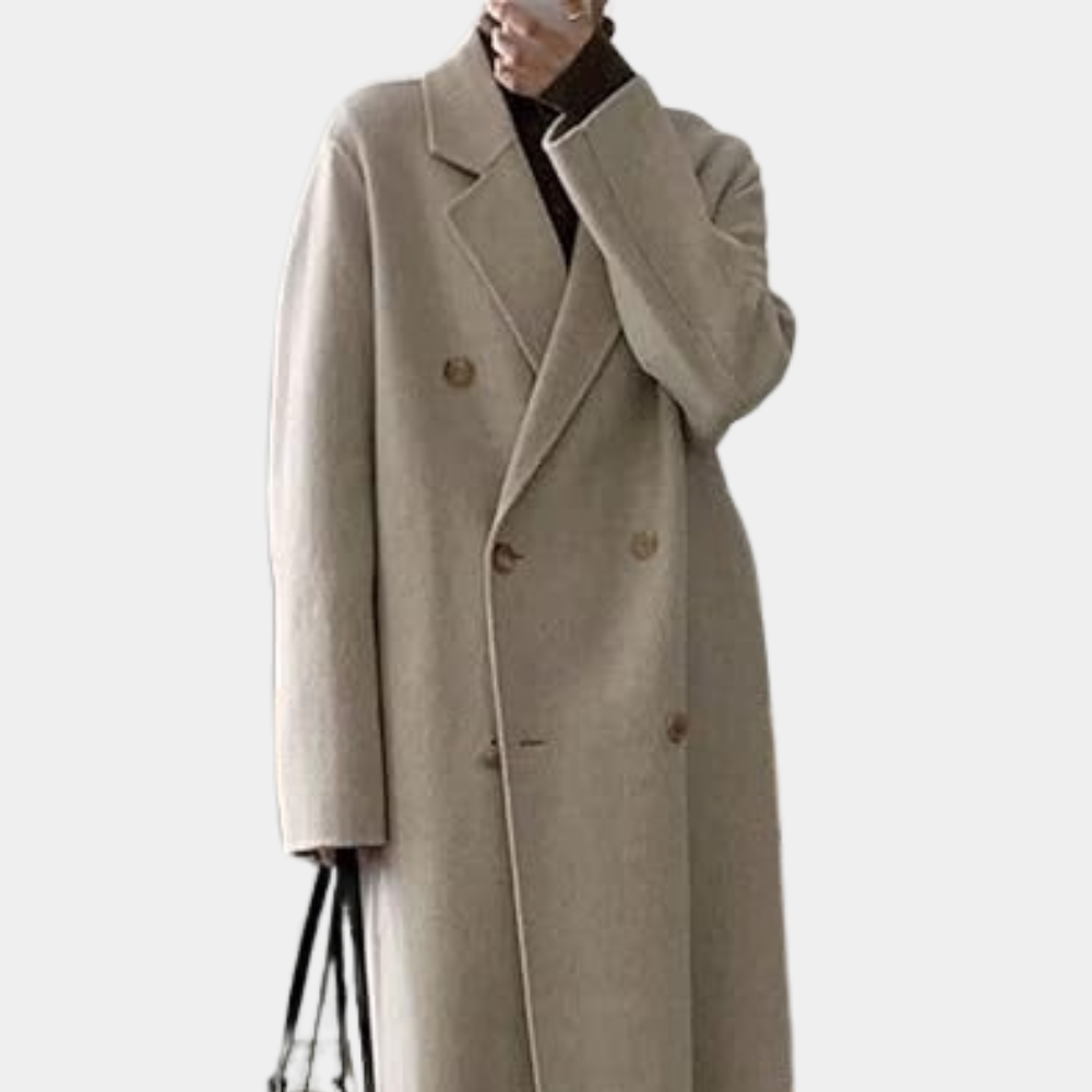 Abrigo Largo Clásico de Invierno para Mujer | Cinturón
