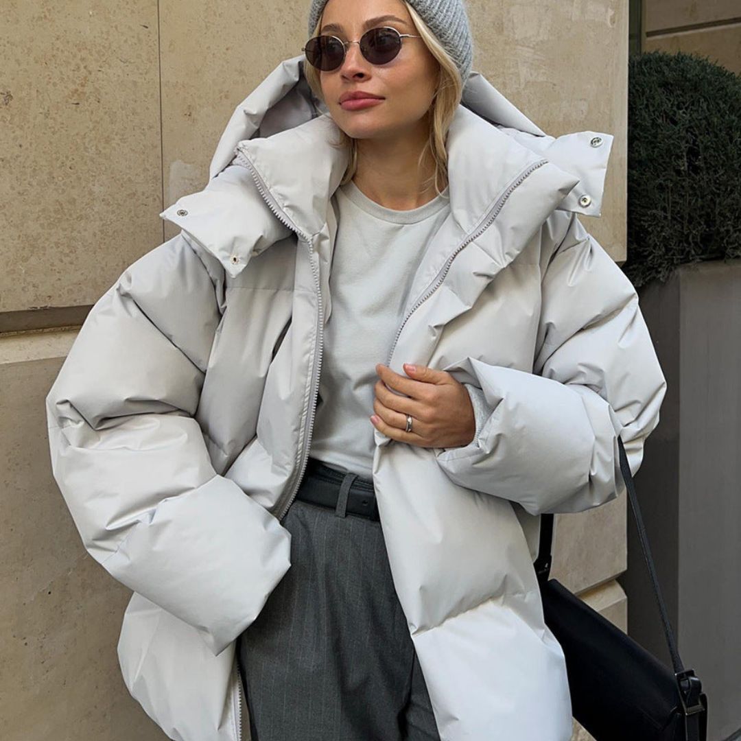 Chaqueta Acolchada con Capucha y Mangas Largas | Invierno