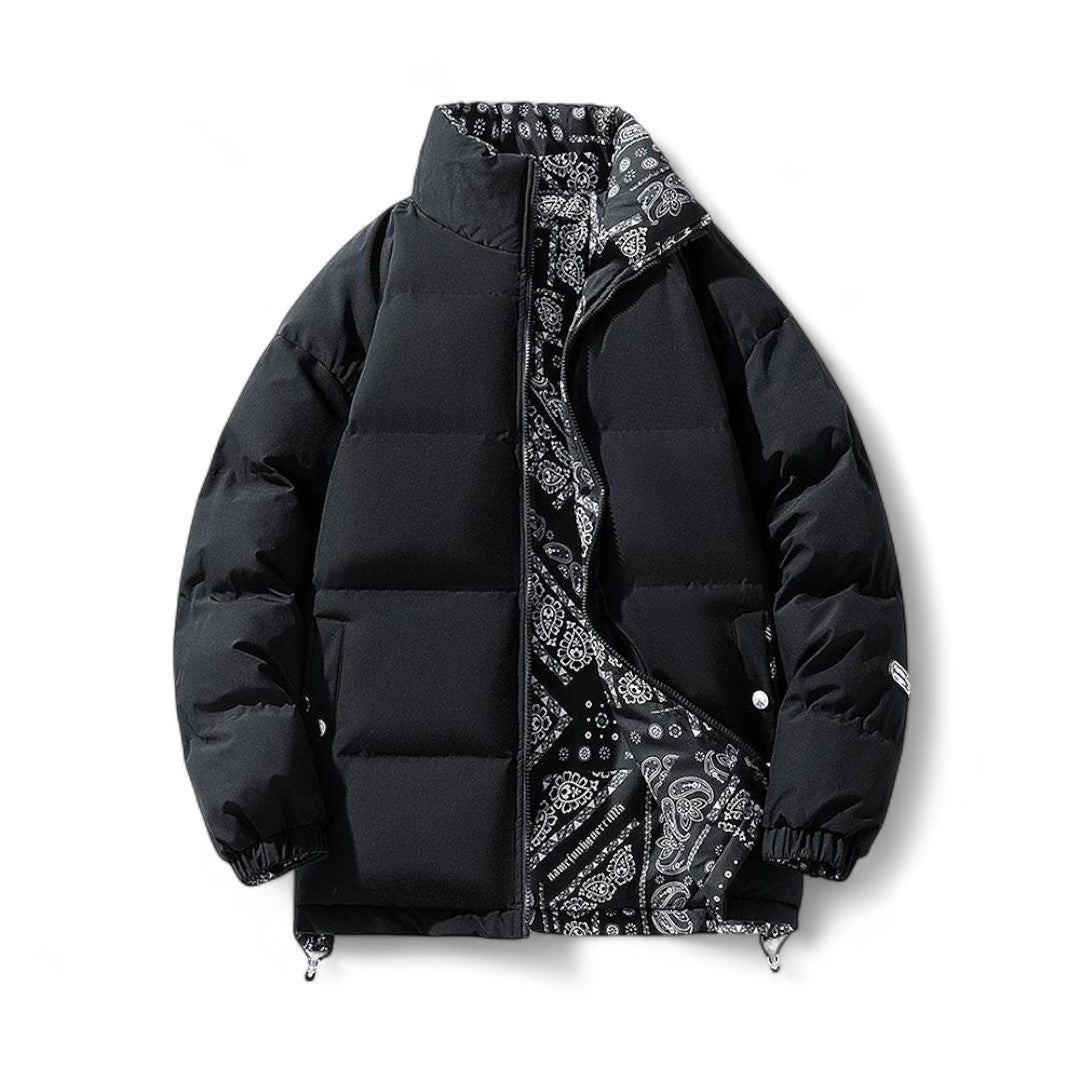 Chaqueta Acolchada Reversible con Mangas Largas para Hombre | Invierno